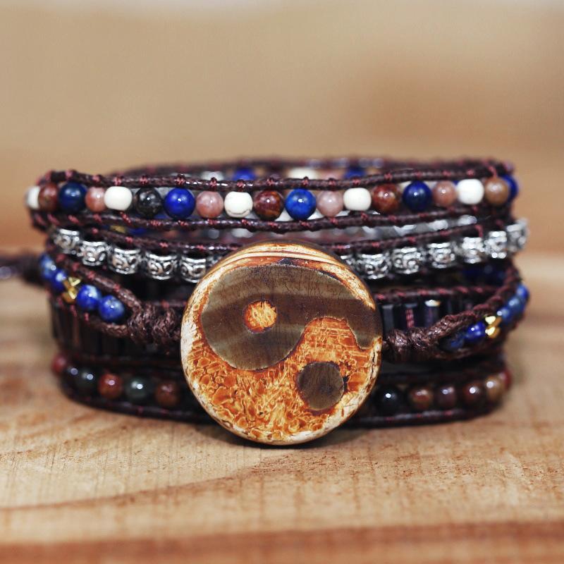 Beaded, Strands Vintage Handmade Agate Tai Chi Pattern Bracelet Crystal Mixed Knitting Charms For Jewelry Making
Beaded, Strands Vintage Handmade Agate Tai Chi Pattern Bracelet Crystal Mixed Knitting Charms For Jewelry Making