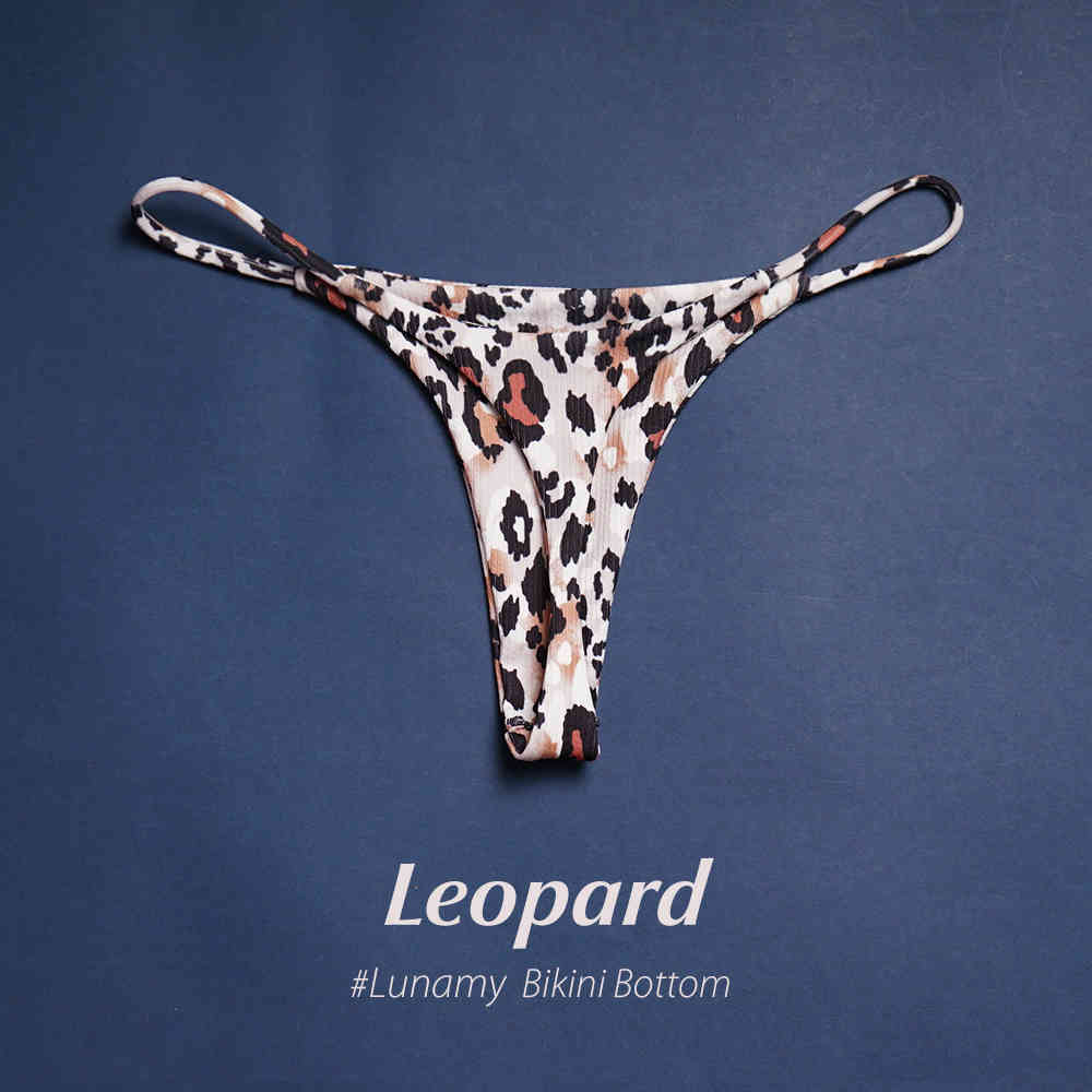 Print Women's Leopard Sexy Bikini, T-back, Bikini Pants, Swimsuit, Beach Wear, Brazilian Thong, Underwear