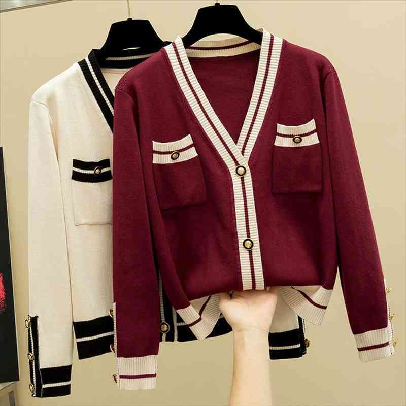spring autumn women cardigan sweater fashion knitted outwear coat v neck open cardigans casual female sweater top, White;black
spring autumn women cardigan sweater fashion knitted outwear coat v neck open cardigans casual female sweater top, White;black