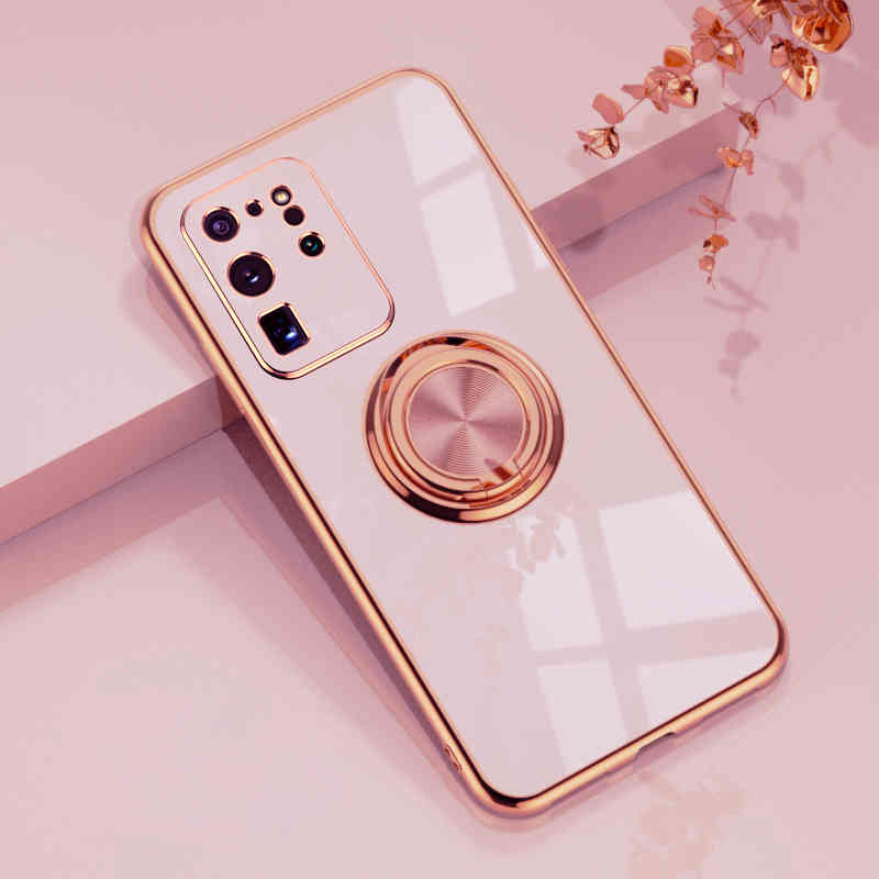 Plating Silicone Case For Samsung Galaxy S20 Ultra S21 Plus FE Note 20 9 10 A52 A72 A42 5G 4G Shell Cover With Ring Holder Stand, Black
Plating Silicone Case For Samsung Galaxy S20 Ultra S21 Plus FE Note 20 9 10 A52 A72 A42 5G 4G Shell Cover With Ring Holder Stand, Black