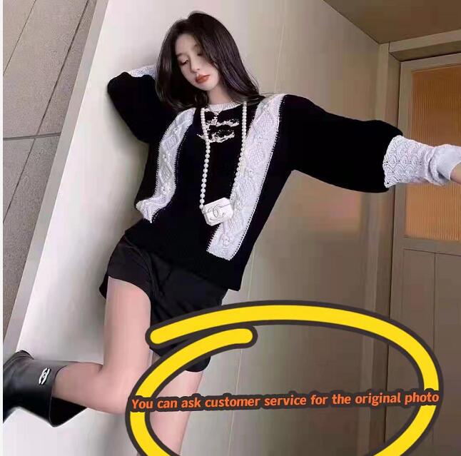 2021 autumn winter new sweaters, European and American designers high-end customization, Korean version the color of loose casual pullover, White;black
2021 autumn winter new sweaters, European and American designers high-end customization, Korean version the color of loose casual pullover, White;black