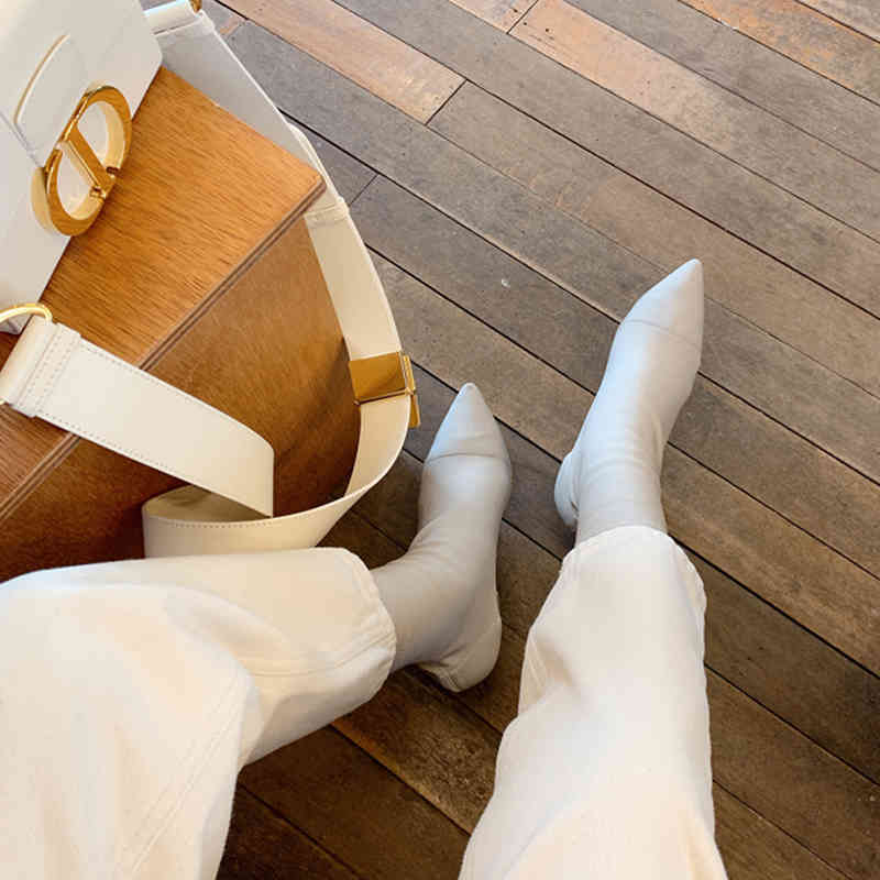 Fashion Women Pants High Waist Vintage White Denim Jeans Female Spring Autumn Streetwear Trousers 10391 210417