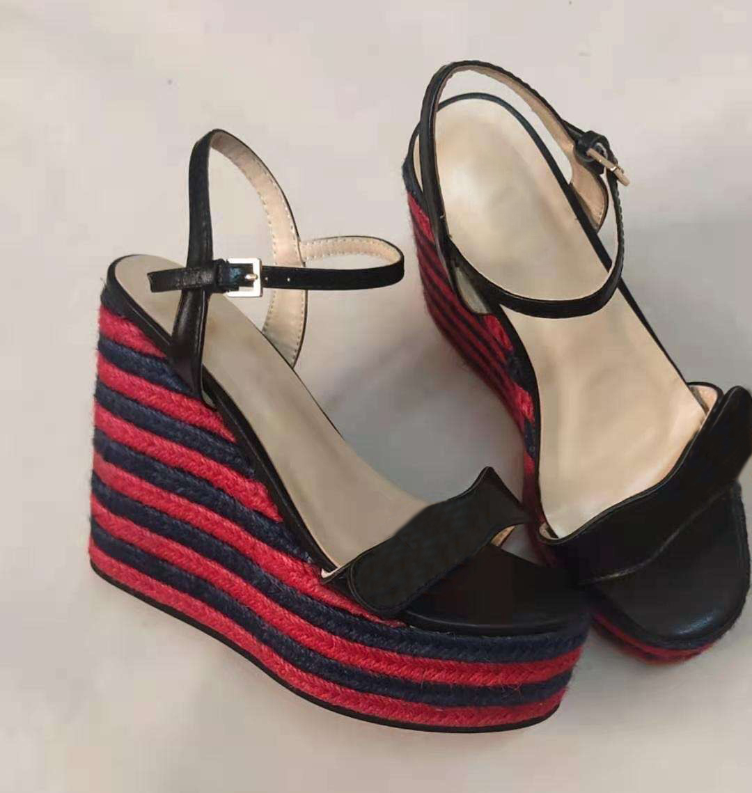 2021 Women Sandals High Heels leather platform espadrille Slide Sandal 8-13cm heel height Shoes Summer Sexy Wedding Shoe With Box 291, Black
2021 Women Sandals High Heels leather platform espadrille Slide Sandal 8-13cm heel height Shoes Summer Sexy Wedding Shoe With Box 291, Black