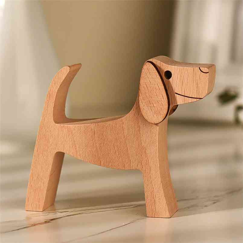 Wooden carved Dog Sculptures Home Decor Decoration Wood Crafts Statue Figurines Carving Ornaments for Housewarming Gift Lovely 210804
Wooden carved Dog Sculptures Home Decor Decoration Wood Crafts Statue Figurines Carving Ornaments for Housewarming Gift Lovely 210804