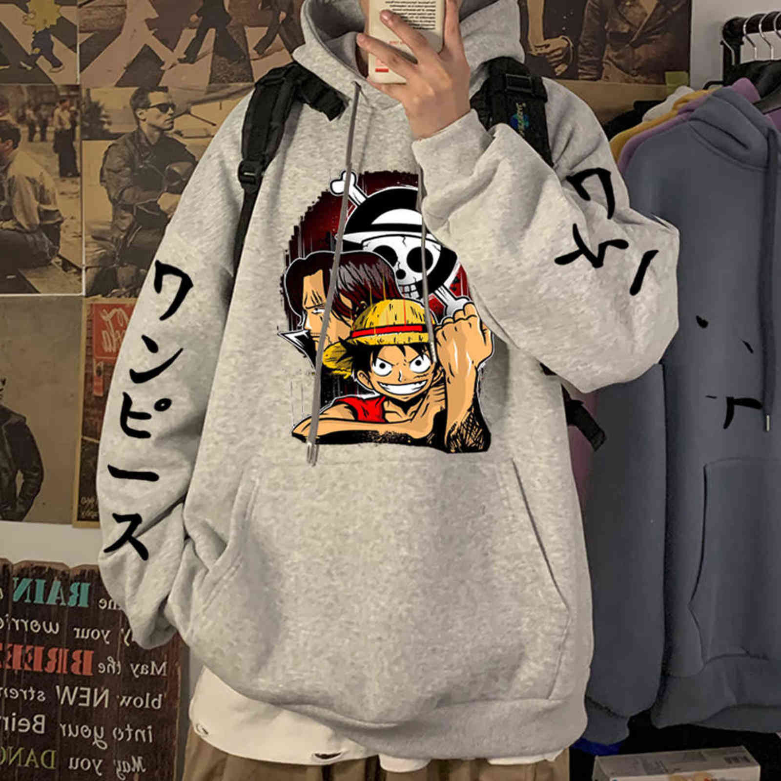 Janpanese Anime One Piece Hoodie Men Manga Hip Hop Long Sleeve Sweatshirts Streetwear Clothes Y1120, Red
Janpanese Anime One Piece Hoodie Men Manga Hip Hop Long Sleeve Sweatshirts Streetwear Clothes Y1120, Red