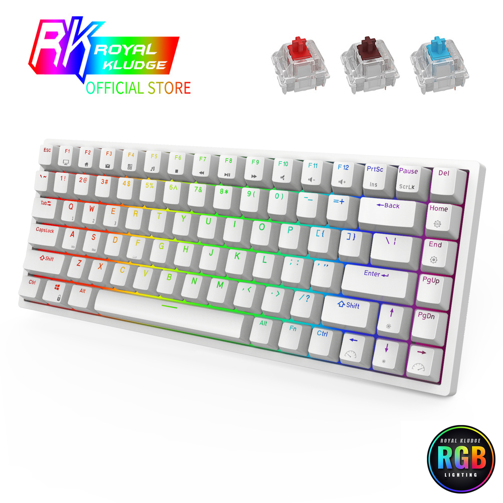 RK84 2.4Ghz Wireless/Bluetooth/Wired 80% Mechanical Keyboard 84 Keys 3 Modes Connectable Hot Swappable Gaming Keyboardhello
RK84 2.4Ghz Wireless/Bluetooth/Wired 80% Mechanical Keyboard 84 Keys 3 Modes Connectable Hot Swappable Gaming Keyboardhello