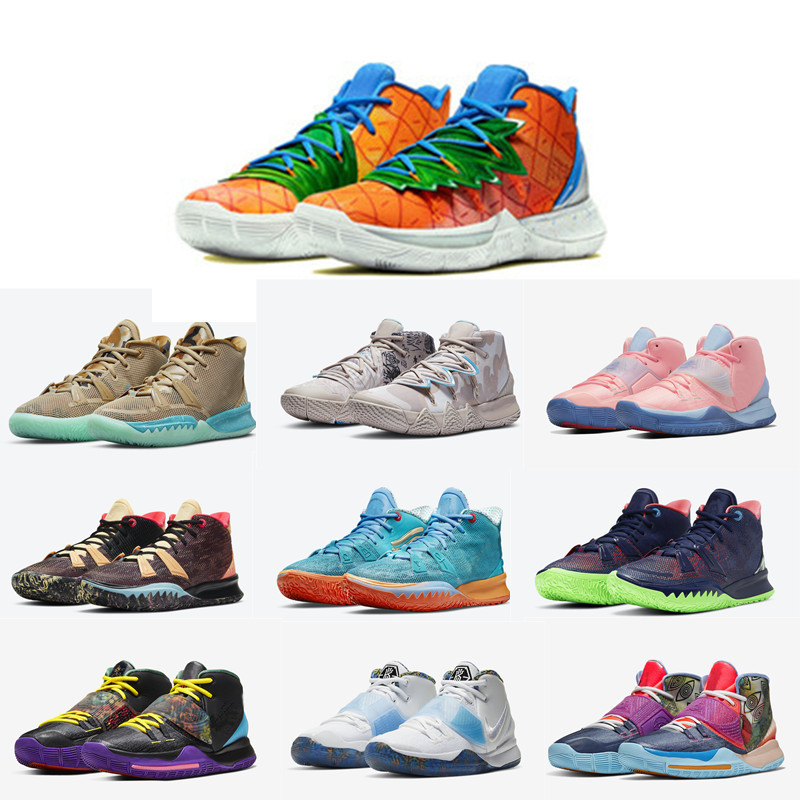 Top quality Kyries 5 6 7 Basketball Shoe Pineapple House Bred Creator Soundwave Horus Men Womens Irving Sport Sneakers For Sale, Split
Top quality Kyries 5 6 7 Basketball Shoe Pineapple House Bred Creator Soundwave Horus Men Womens Irving Sport Sneakers For Sale, Split