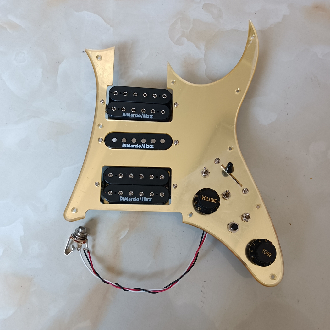 Upgraded Prewired HSH Pickguard Pickups Multi-Purpose Set DM Alnico Pickup 7-Way Switch Set for IBZ Electric Guitars
Upgraded Prewired HSH Pickguard Pickups Multi-Purpose Set DM Alnico Pickup 7-Way Switch Set for IBZ Electric Guitars