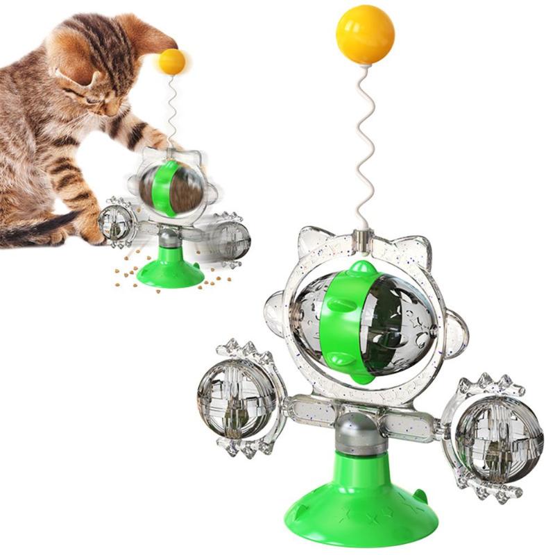 Cat Toys 1pcs Windmill Toy Suction Cup Fixing Leaking Ball Colored Funny Turntable Stick Moveable Automatic Interactive
Cat Toys 1pcs Windmill Toy Suction Cup Fixing Leaking Ball Colored Funny Turntable Stick Moveable Automatic Interactive