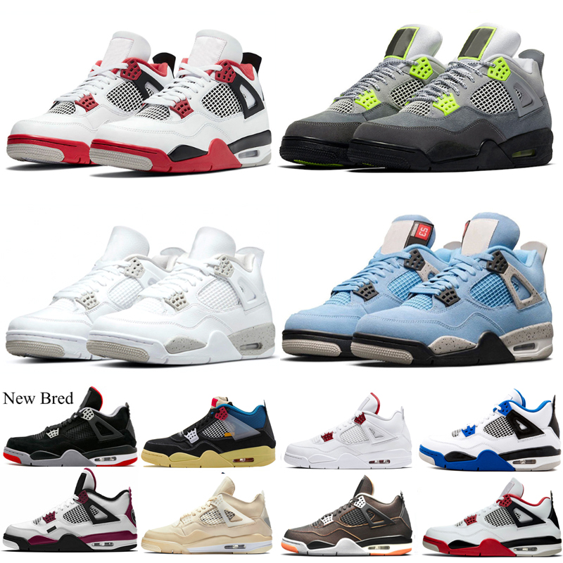 Fire Red Cement 4 4s Men basketball shoes Bred University Blue what the White Oreo Black-cat Motosports mens trainers Sport Sneakers 7-13
Fire Red Cement 4 4s Men basketball shoes Bred University Blue what the White Oreo Black-cat Motosports mens trainers Sport Sneakers 7-13
