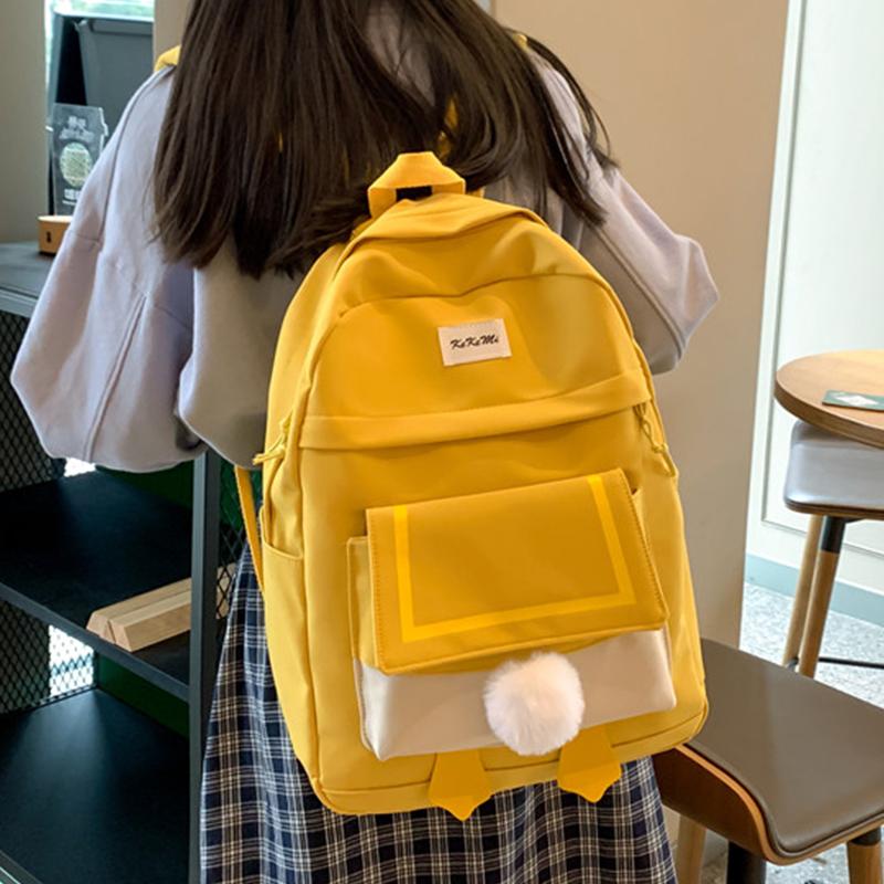 School Bags Women's Yellow Backpack For Teenagers Girls Waterproof Nylon Female Student Backpacks Korean Bookbag Travel Rucksack
School Bags Women's Yellow Backpack For Teenagers Girls Waterproof Nylon Female Student Backpacks Korean Bookbag Travel Rucksack