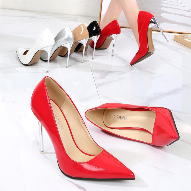 Dress Shoes Office Heels Women Silver Thin 11cm Pointed Toe Pumps Big Size46 PU Leather Femme Party Black
Dress Shoes Office Heels Women Silver Thin 11cm Pointed Toe Pumps Big Size46 PU Leather Femme Party Black