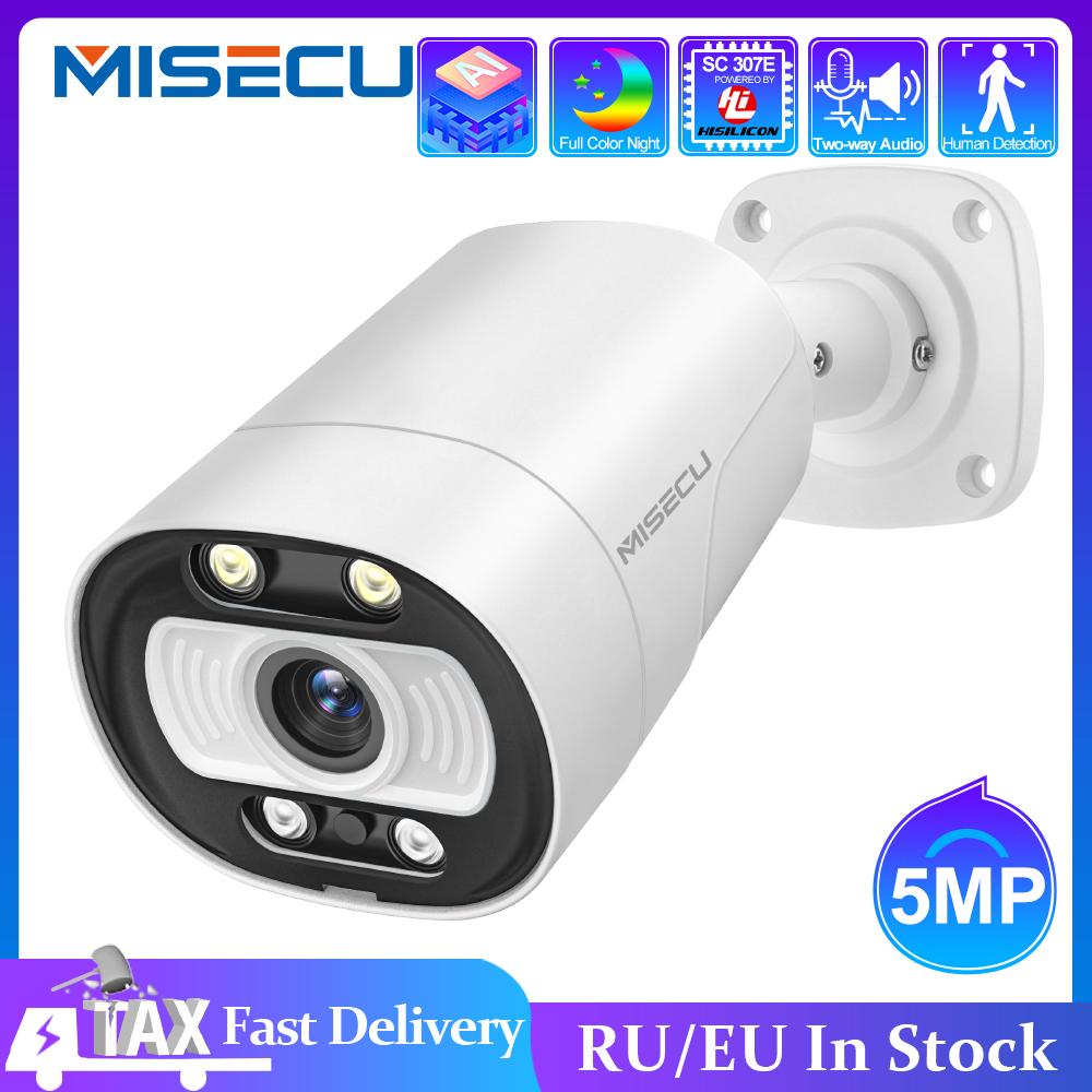 MISECU Ai Smart Camera PoE 5MP With Microphone Speaker Audio Security Camera Outdoor Waterpfoof Night Vision Video Surveillance
MISECU Ai Smart Camera PoE 5MP With Microphone Speaker Audio Security Camera Outdoor Waterpfoof Night Vision Video Surveillance