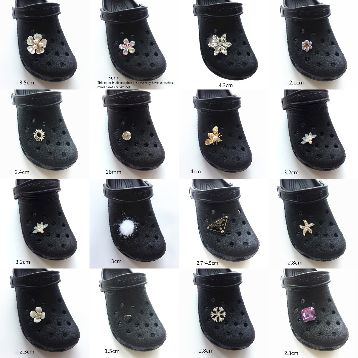 Shoes accessories Metal Crystal Snowflake Charms Designer JIBZ Croc Accessories Clog Shoe Button Decoration Cute Bee Charm For J0619
Shoes accessories Metal Crystal Snowflake Charms Designer JIBZ Croc Accessories Clog Shoe Button Decoration Cute Bee Charm For J0619