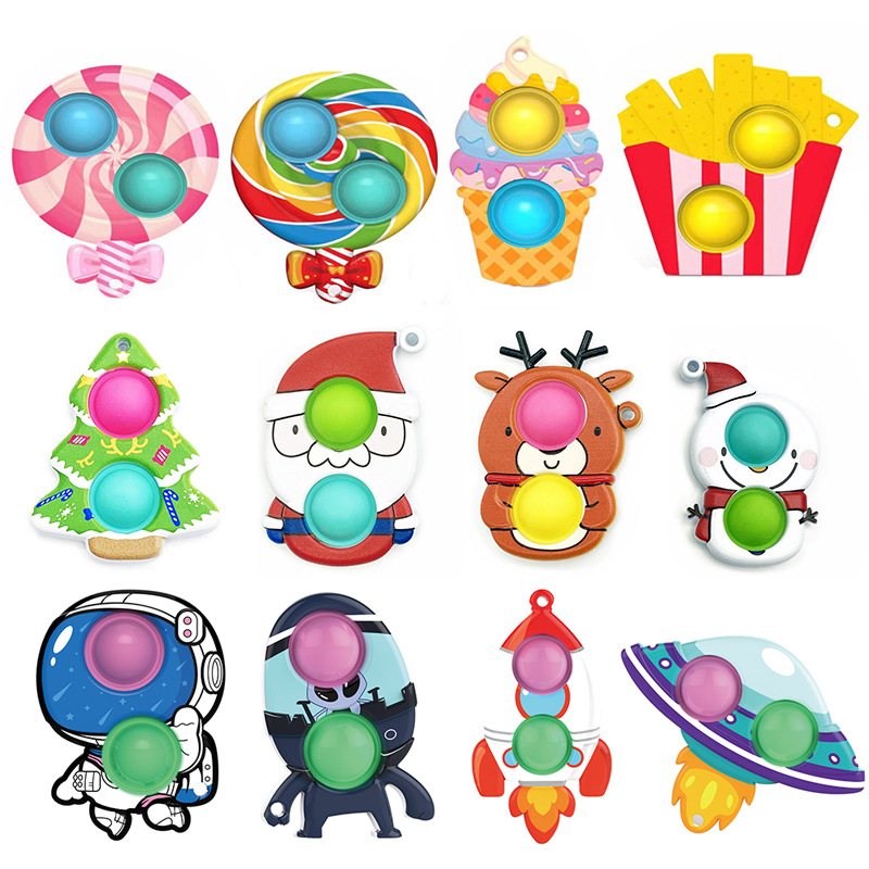 Finger Toy Rainbow Unicorn Butterfly Flower Shape Push Fidget Bubble Toys Sensory Simple Dimple Key Ring Keychain Squeeze Bubbles Spinner
Finger Toy Rainbow Unicorn Butterfly Flower Shape Push Fidget Bubble Toys Sensory Simple Dimple Key Ring Keychain Squeeze Bubbles Spinner