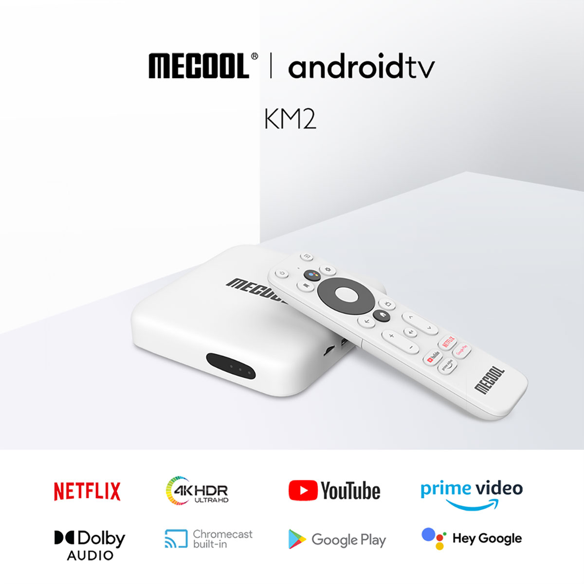 Ship from france Mecool KM2 Android 10 TV Box Amlogic S905X2 2GB DDR4 8GB ROM 5G DUAL WIFI 100M LAN