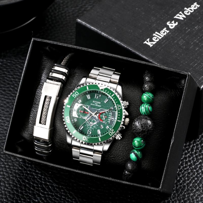 Wristwatches Business Watch For Men Bracelet Set Stainless Steel Quartz Wrist Watches Luxury Male Clock Gift Boyfriend Relogio Masculino, Slivery;brown
Wristwatches Business Watch For Men Bracelet Set Stainless Steel Quartz Wrist Watches Luxury Male Clock Gift Boyfriend Relogio Masculino, Slivery;brown