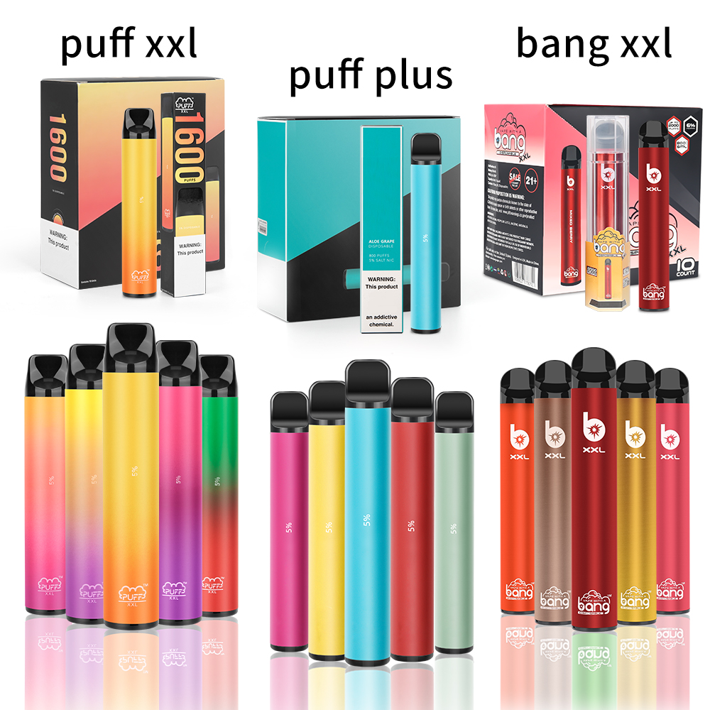 Puff Bar XXL 850mAh Battery 1600 puffs Vapes Disposable E Cigarette Device Vape Bang 2000puffs OEM ODM Prefilled Plus vaporizer vapor USA Warehouse In Stock Now!!!
Puff Bar XXL 850mAh Battery 1600 puffs Vapes Disposable E Cigarette Device Vape Bang 2000puffs OEM ODM Prefilled Plus vaporizer vapor USA Warehouse In Stock Now!!!