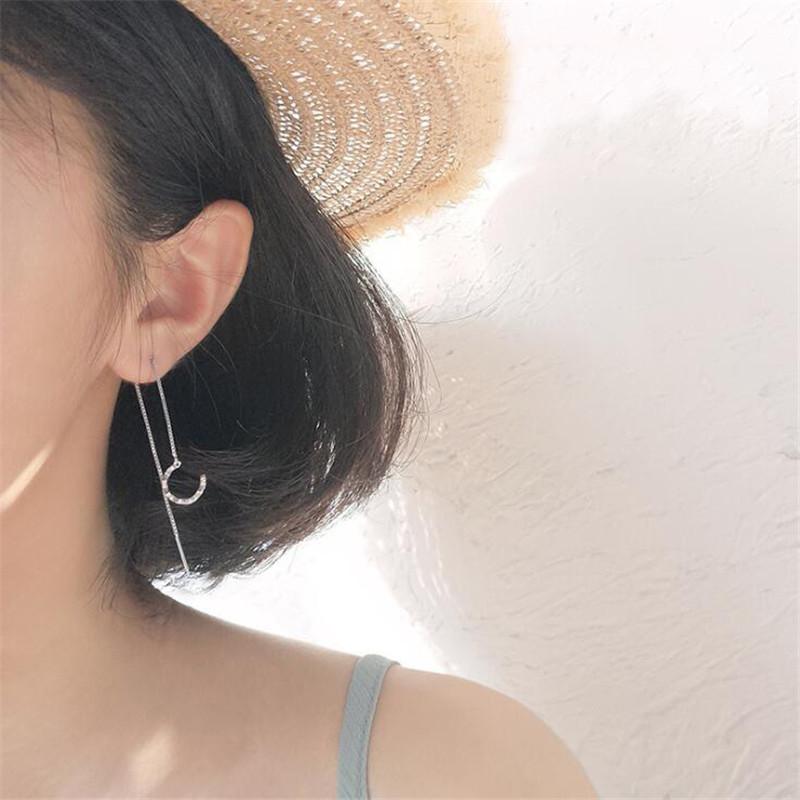 Dangle & Chandelier Tassel Earrings Women Dual-use Long-term Zircon Flash Drill Wavy Lace Temperament Ear Clip Jewelry Brincos, Silver
Dangle & Chandelier Tassel Earrings Women Dual-use Long-term Zircon Flash Drill Wavy Lace Temperament Ear Clip Jewelry Brincos, Silver