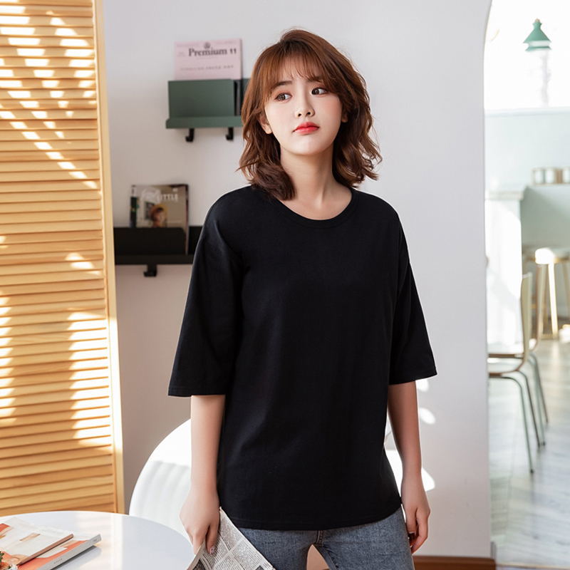 new popular Customize women t-shirt personalize advertising tshirt A596 short sleeve rose red 210406