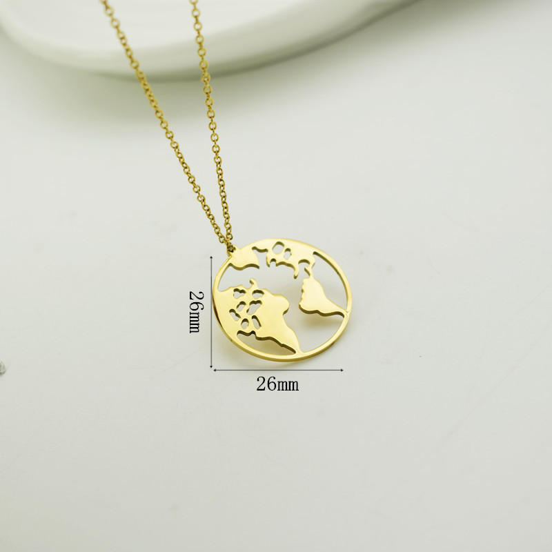 Europe and The United SA Cross-Border Contracted Geometric Pendants Female World Map Necklace Pendant
Europe and The United SA Cross-Border Contracted Geometric Pendants Female World Map Necklace Pendant