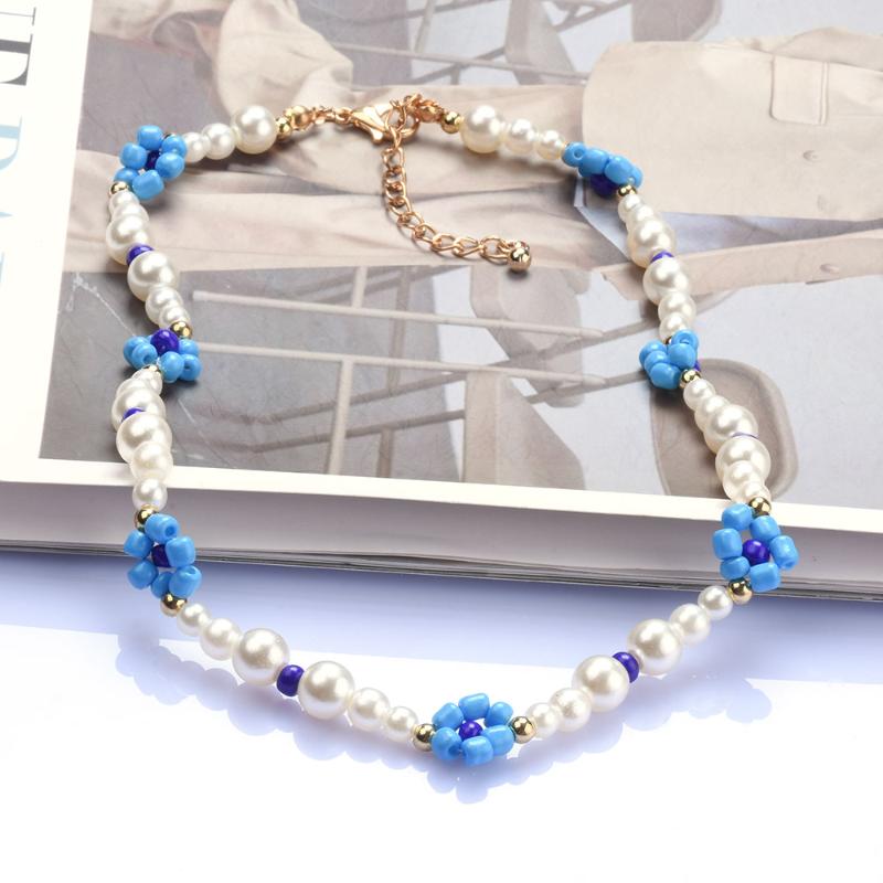 Chokers Fashion Simple Faux Pearl Beaded Acrylic Flowers Kids Handmade Choker Necklace For Women Children Girls Jewelry
Chokers Fashion Simple Faux Pearl Beaded Acrylic Flowers Kids Handmade Choker Necklace For Women Children Girls Jewelry