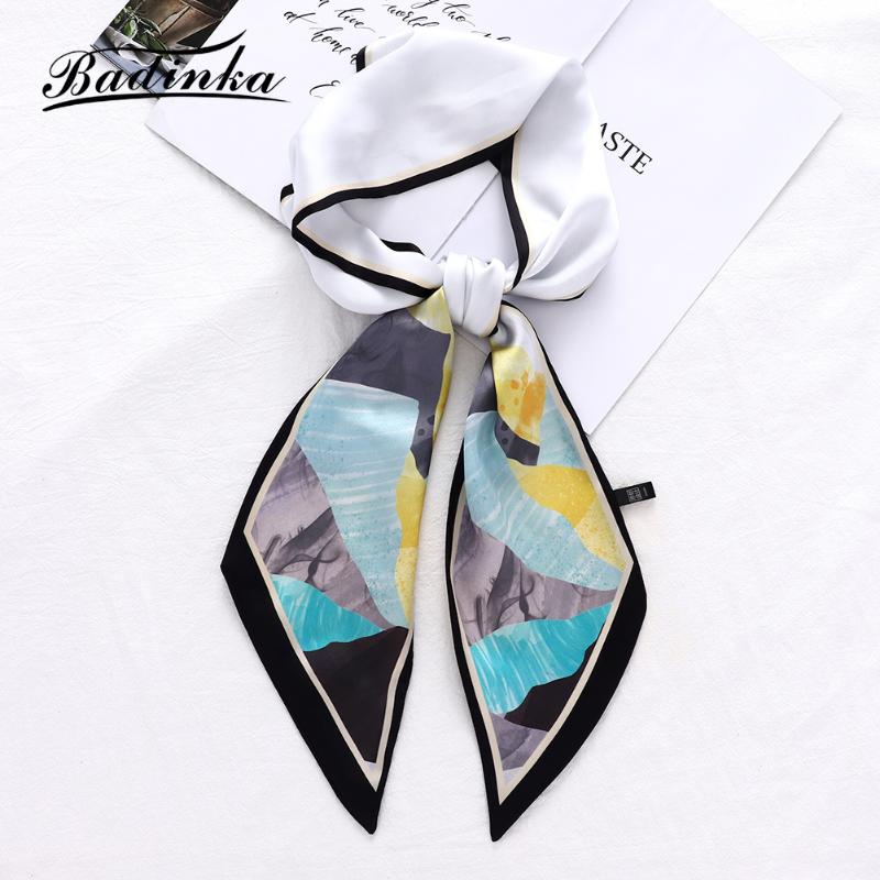Scarves 2021 Designer Ink Painting Silk Satin Bandana Hair Tie Scarf Foulard Femme Long Neck Collar Scarfs For Women Neckerchiefs, Blue;gray
Scarves 2021 Designer Ink Painting Silk Satin Bandana Hair Tie Scarf Foulard Femme Long Neck Collar Scarfs For Women Neckerchiefs, Blue;gray