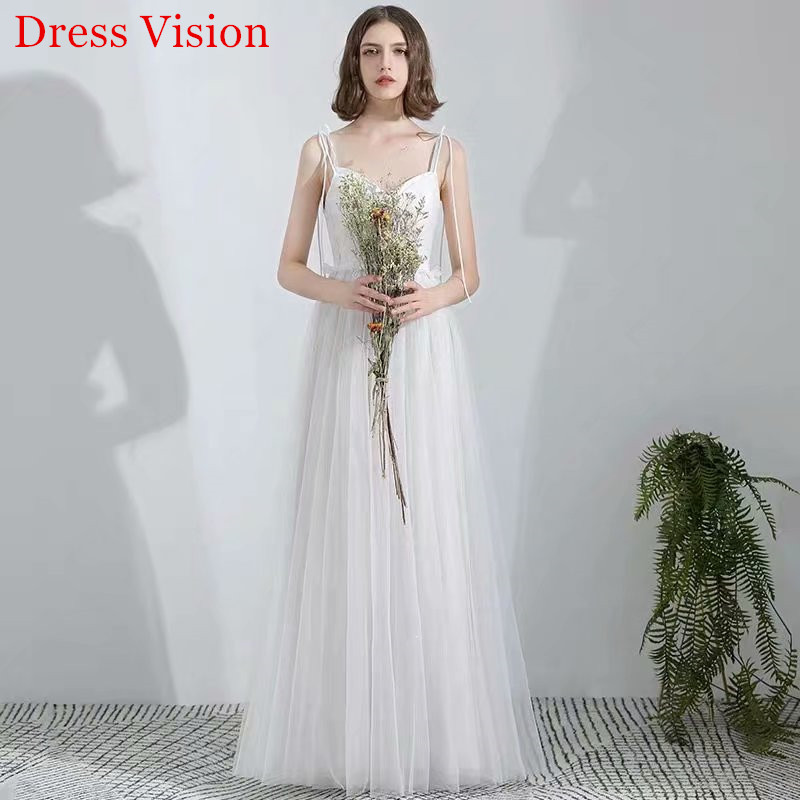 Vestido De Noiva Simple Lace Tulle Wedding Dress Robe De Soiree Bride To Be Robe De Marie Lace-Up, White
Vestido De Noiva Simple Lace Tulle Wedding Dress Robe De Soiree Bride To Be Robe De Marie Lace-Up, White