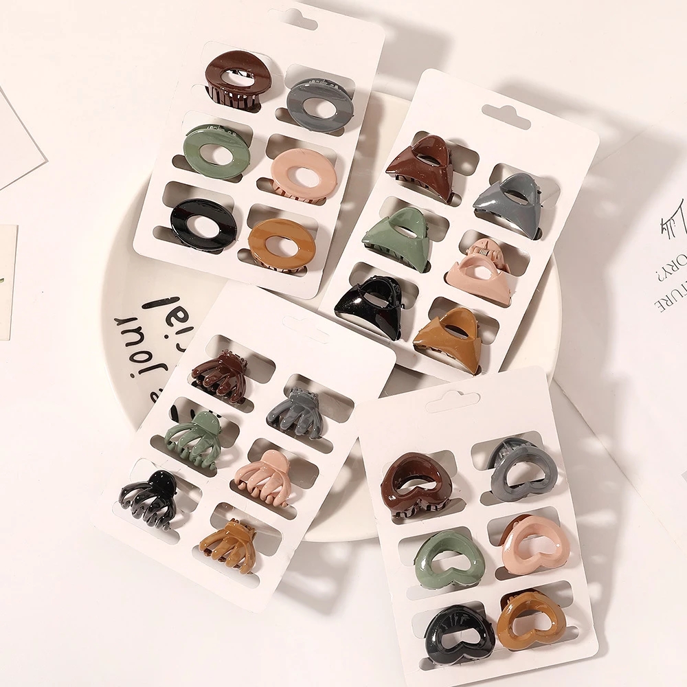 New Small Hair Claw Solid Color Hairpin Women Girl Clip Fashion Claw Clip Hair Styling Barrette Hair Accessories
New Small Hair Claw Solid Color Hairpin Women Girl Clip Fashion Claw Clip Hair Styling Barrette Hair Accessories