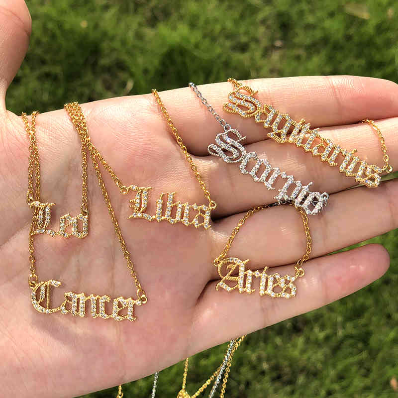 Zircon Letter Pendant Necklaces For Women Stainless Steel 12 Zodiac Choker Alphabet Jewelry
Zircon Letter Pendant Necklaces For Women Stainless Steel 12 Zodiac Choker Alphabet Jewelry
