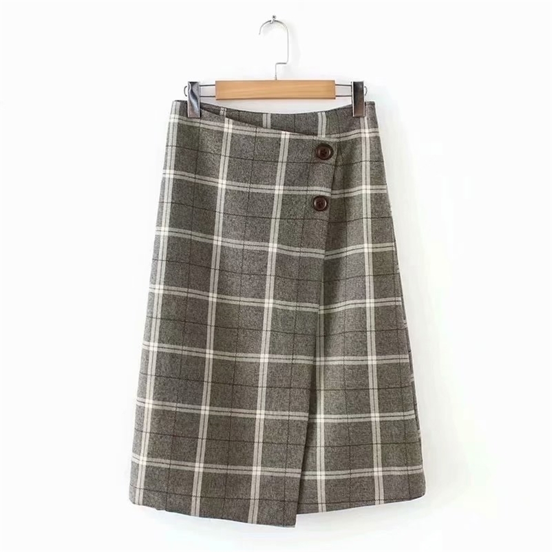 Women long skirts Casual plaid A-line high waist Slim female summer bottoms 210524, Gray
Women long skirts Casual plaid A-line high waist Slim female summer bottoms 210524, Gray