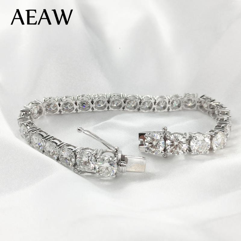Other Bracelets AEAW Platinum Plated Silver 12.4CTW 19CM Length 4mm F Near Colorless Moissanite Tennis Bracelet For Women, Golden;silver
Other Bracelets AEAW Platinum Plated Silver 12.4CTW 19CM Length 4mm F Near Colorless Moissanite Tennis Bracelet For Women, Golden;silver