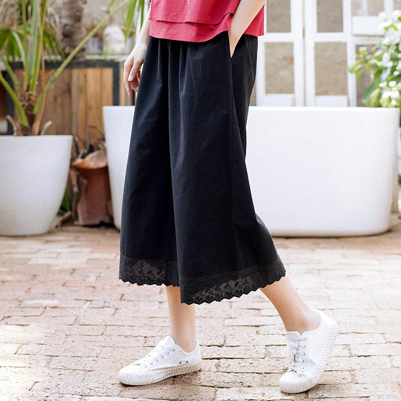 Women's Pants & Capris FairyNatural Women Casual Wide Leg High Waist 2021 Summer Loose Female Retro Embroidery Floral Trousers Lace, Black
Women's Pants & Capris FairyNatural Women Casual Wide Leg High Waist 2021 Summer Loose Female Retro Embroidery Floral Trousers Lace, Black