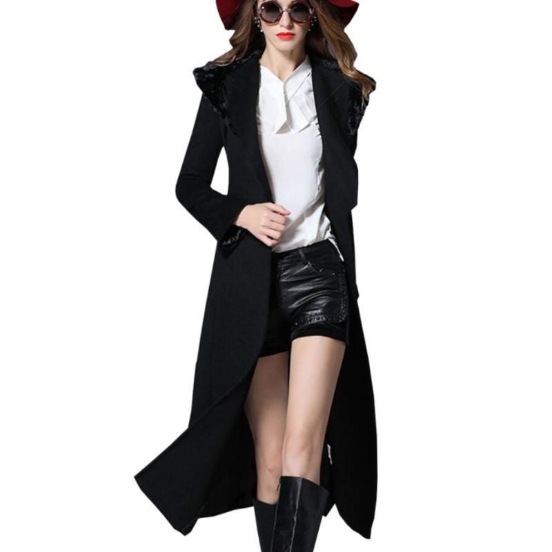 Women' Wool & Blends Thick Autumn Winter X-long Woolen Coat Women Notched Lapel Slim Belted Plus Size, Black
Women' Wool & Blends Thick Autumn Winter X-long Woolen Coat Women Notched Lapel Slim Belted Plus Size, Black