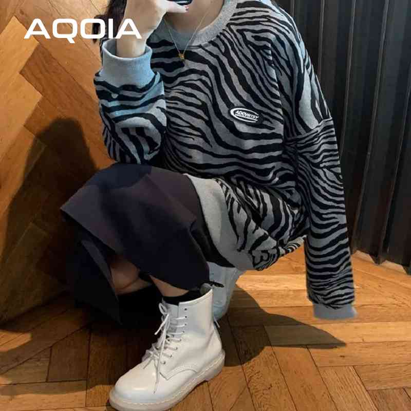 Streetwear Loose Cotton Female Pullovers Winter Zebra pattern Women's Sweatshirt Plus Size INS Fashion Woman Hoodlies 210521, Sku
Streetwear Loose Cotton Female Pullovers Winter Zebra pattern Women's Sweatshirt Plus Size INS Fashion Woman Hoodlies 210521, Sku