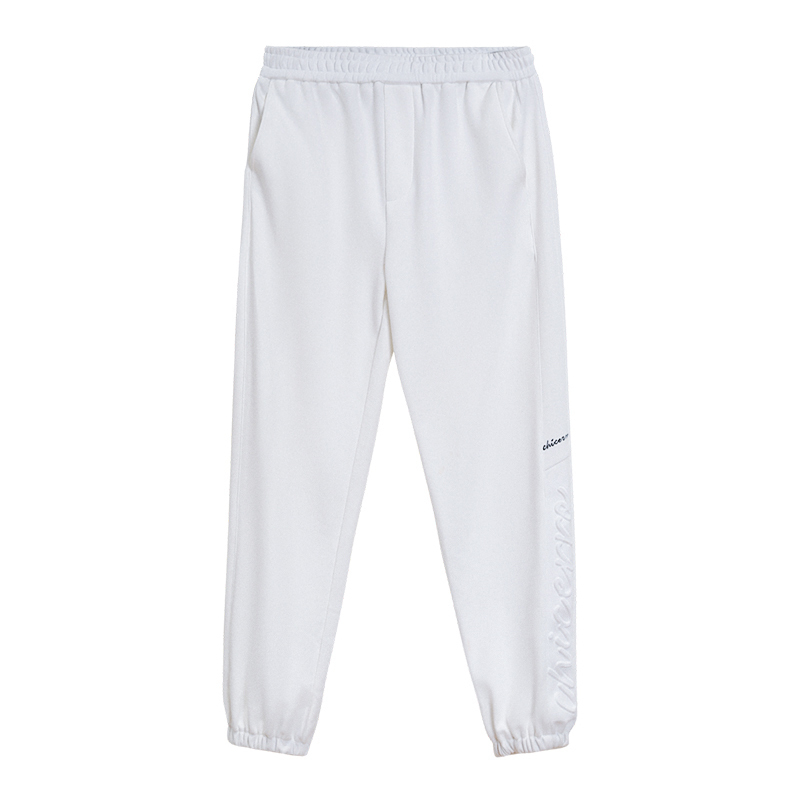 IEFB Men's Casual Pants Spring Summer Loose Straight Sweatpants Korean Trend Turnup Sports Pants Black Trousers 9Y6714 210524