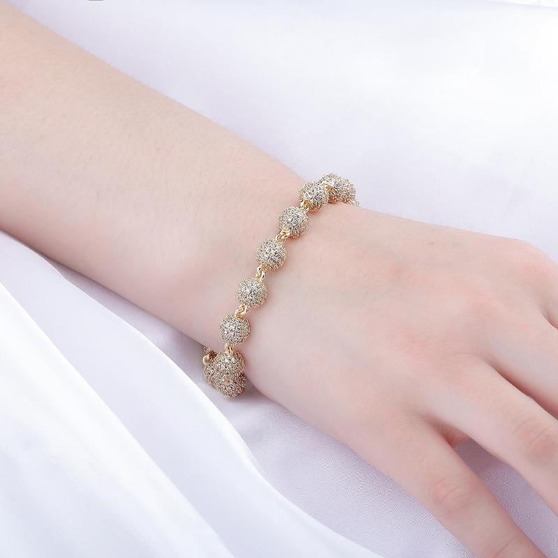 Link, Chain 2021 8mm Big Round Ball Bracelet Hip Hop Charm Iced Out CZ Gold Silver Color Punk Bling Jewelry For Gift
Link, Chain 2021 8mm Big Round Ball Bracelet Hip Hop Charm Iced Out CZ Gold Silver Color Punk Bling Jewelry For Gift