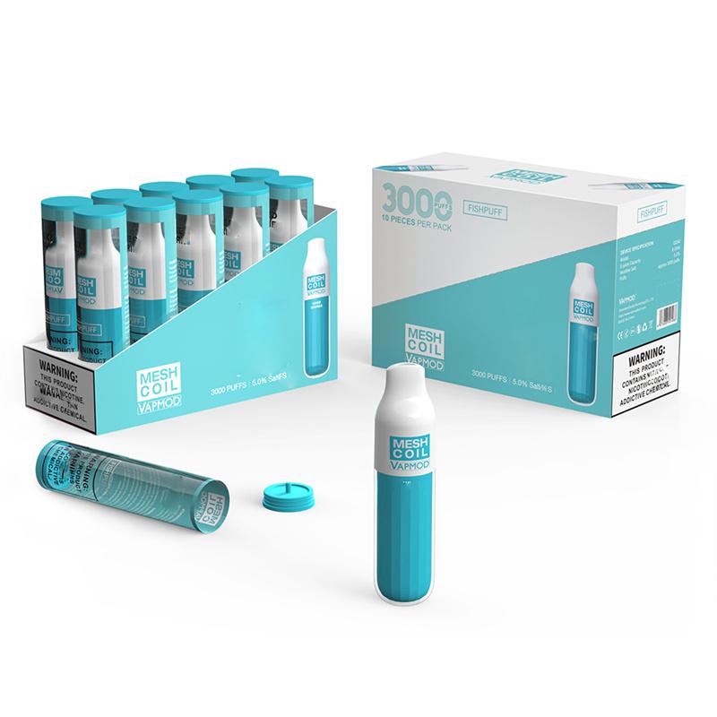 Vapmod vmod mesh coil Disposable E cigarettes kit 3000Puffs Vape Pen 1200mAh Battery Device 8.0ml Pre-Filled Pods Cartridge Vaporizers 100%authentic VS Flum puff bar
Vapmod vmod mesh coil Disposable E cigarettes kit 3000Puffs Vape Pen 1200mAh Battery Device 8.0ml Pre-Filled Pods Cartridge Vaporizers 100%authentic VS Flum puff bar