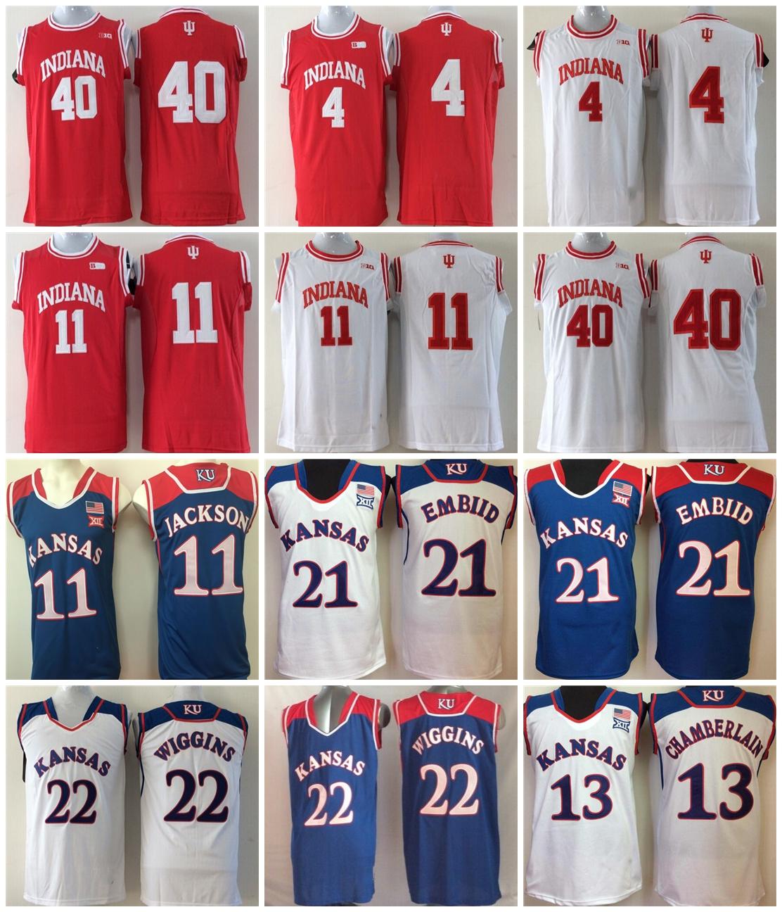 College Basketball Jerseys Men 2021 NCAA Indiana Hoosiers Jersey Kansas Jayhawks Joel Embiid Andrew Wiggins Josh Jackson Color Stitched Sport Breathable, Kansas jayhawks 22 blue
College Basketball Jerseys Men 2021 NCAA Indiana Hoosiers Jersey Kansas Jayhawks Joel Embiid Andrew Wiggins Josh Jackson Color Stitched Sport Breathable, Kansas jayhawks 22 blue