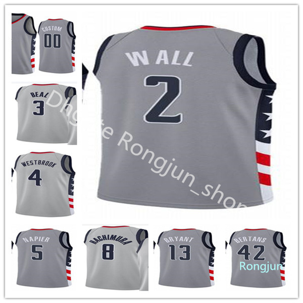 2020-21 Screen Print Basketball City Gray Bradley 3 Beal John 2 Wall Davis 42 Bertans Rui 8 Hachimura Shabazz 5 Napier Thomas 13 Bryant Jerseys Edition, As picture
2020-21 Screen Print Basketball City Gray Bradley 3 Beal John 2 Wall Davis 42 Bertans Rui 8 Hachimura Shabazz 5 Napier Thomas 13 Bryant Jerseys Edition, As picture