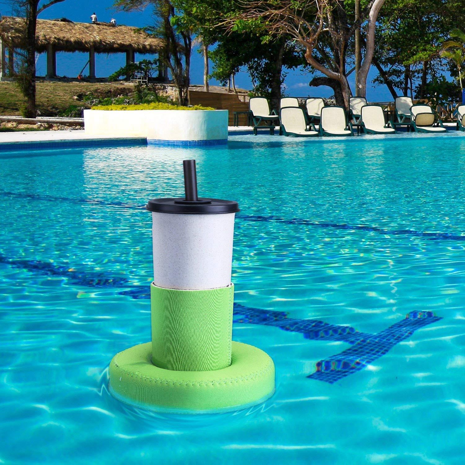 Waterproof Neoprene Beer Holder Storage Bags Stubby Floating Can Cooler Sleeve for Pool Party RRD6779 Free shipping