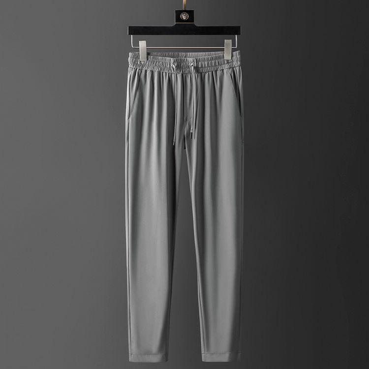 Brand Mens Sets (t-shirt+pants) Luxury Solid Color Short Sleeve T-shirt Male Fashion Slim Fit Man Set Grey Navy Men's Tracksuits