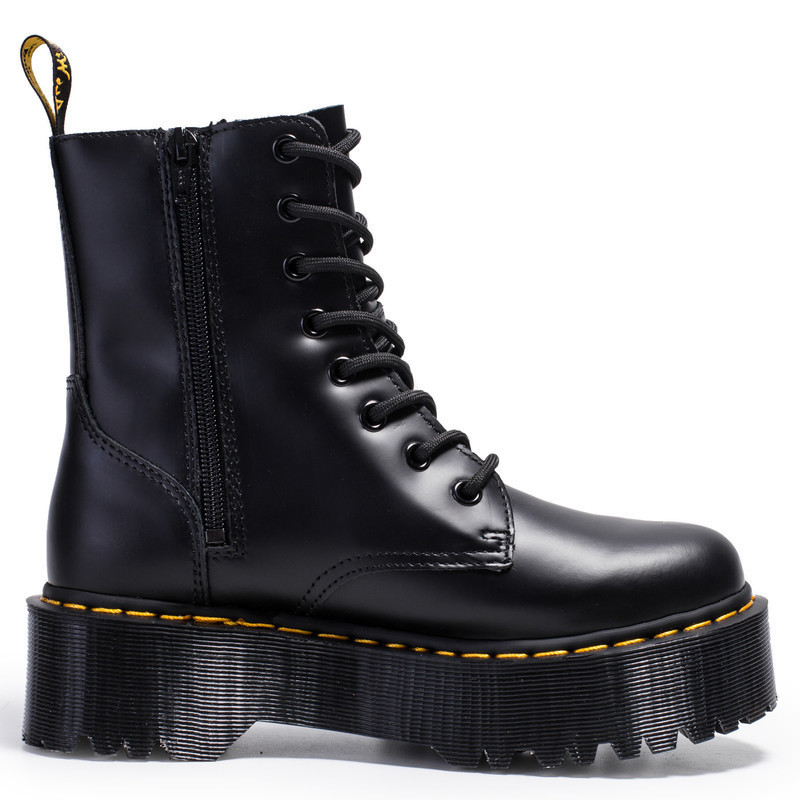Jadon thick soled 8-hole Martin boots 1460 side zipper British women's short muffin bottom lace up tooling, White
Jadon thick soled 8-hole Martin boots 1460 side zipper British women's short muffin bottom lace up tooling, White