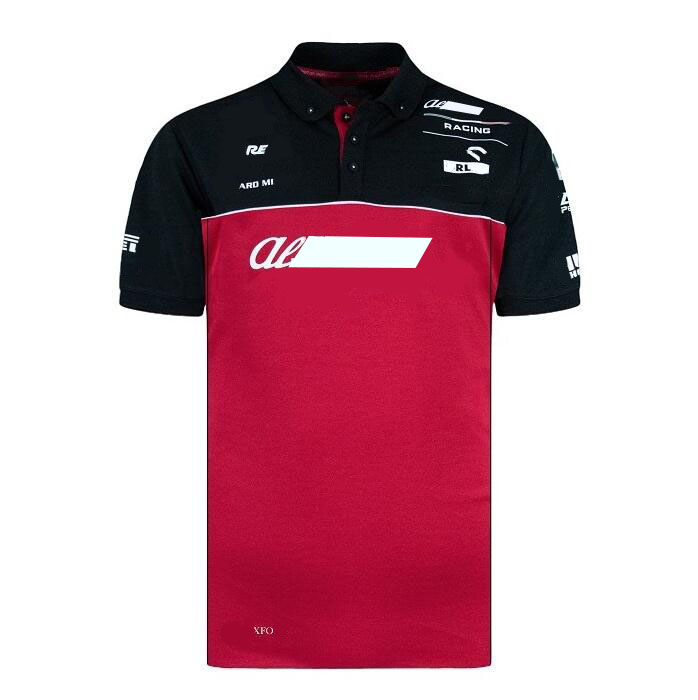 Summer F1 World Formula One Championship Lapel Button Polo Shirt Quick-drying Short Sleeve T-shirt
