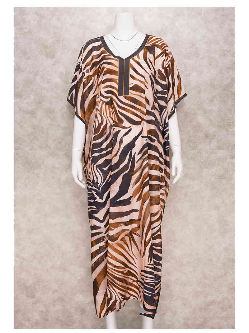 Swimwear Cover-ups Bohemian Printed Long Kimono Cardigan Open Front Women Plus Size Beach Wear Swim Suit Cover Up Q1214 210420