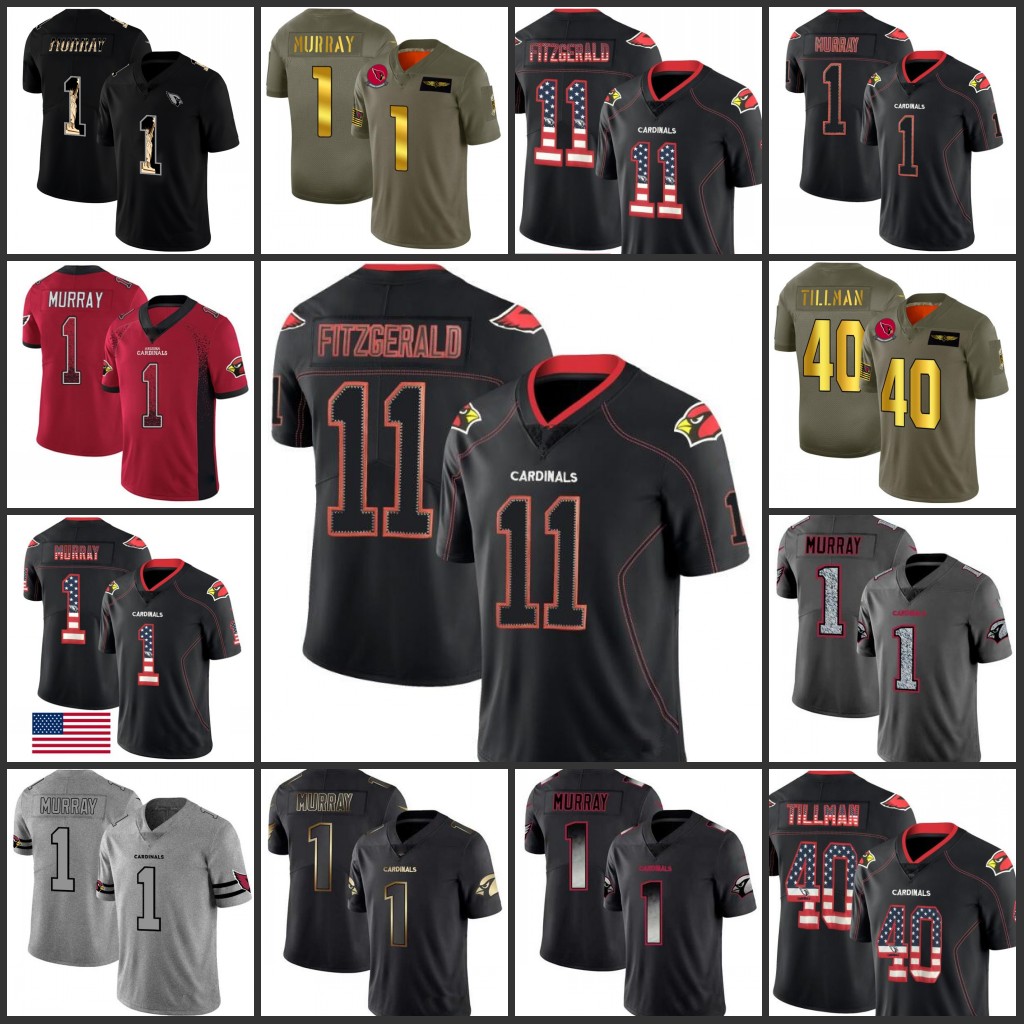 ArizonaCardinalsMen #11 Larry Fitzgerald 1 Kyler Murray 40 Pat Tillman Women Youth Limited Football Jersey, Black;red
ArizonaCardinalsMen #11 Larry Fitzgerald 1 Kyler Murray 40 Pat Tillman Women Youth Limited Football Jersey, Black;red