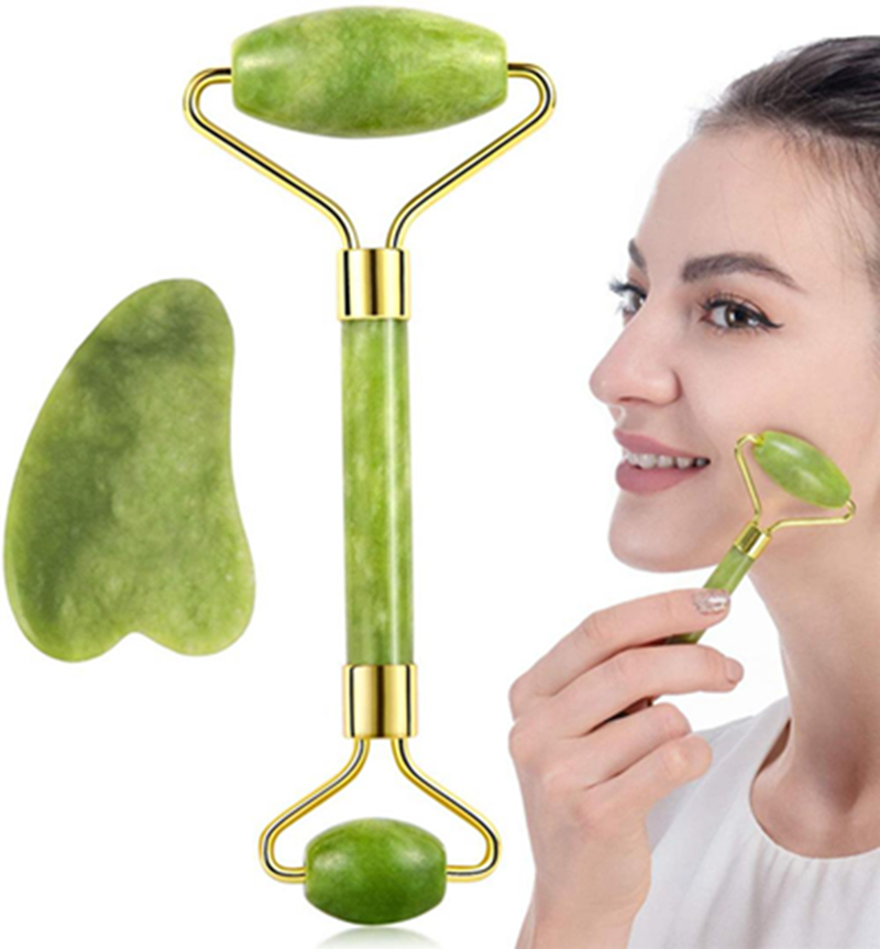 2in1 Set Green Natural Jade Roller GuaSha gua sha Scraper Tools Arts and Crafts Stone face Massager for Neck Back Jawline Skin Care Lifting WLL900
2in1 Set Green Natural Jade Roller GuaSha gua sha Scraper Tools Arts and Crafts Stone face Massager for Neck Back Jawline Skin Care Lifting WLL900