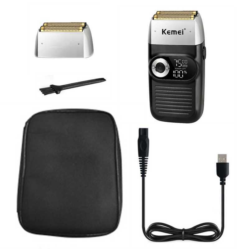 finishing fade electric shaver barber foil stubble shaving machine powerful 3 speed electric razor for men 100-240v professional P0817