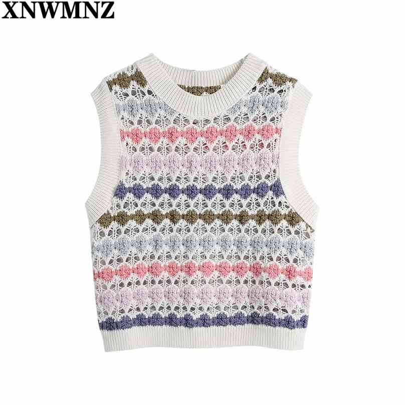 Women Fashion Hollow Out Cropped Knitted Vest Sweater Lady O Neck Sleeveless Casual Slim Crop Pullover Tops Female 210520, Multi
Women Fashion Hollow Out Cropped Knitted Vest Sweater Lady O Neck Sleeveless Casual Slim Crop Pullover Tops Female 210520, Multi