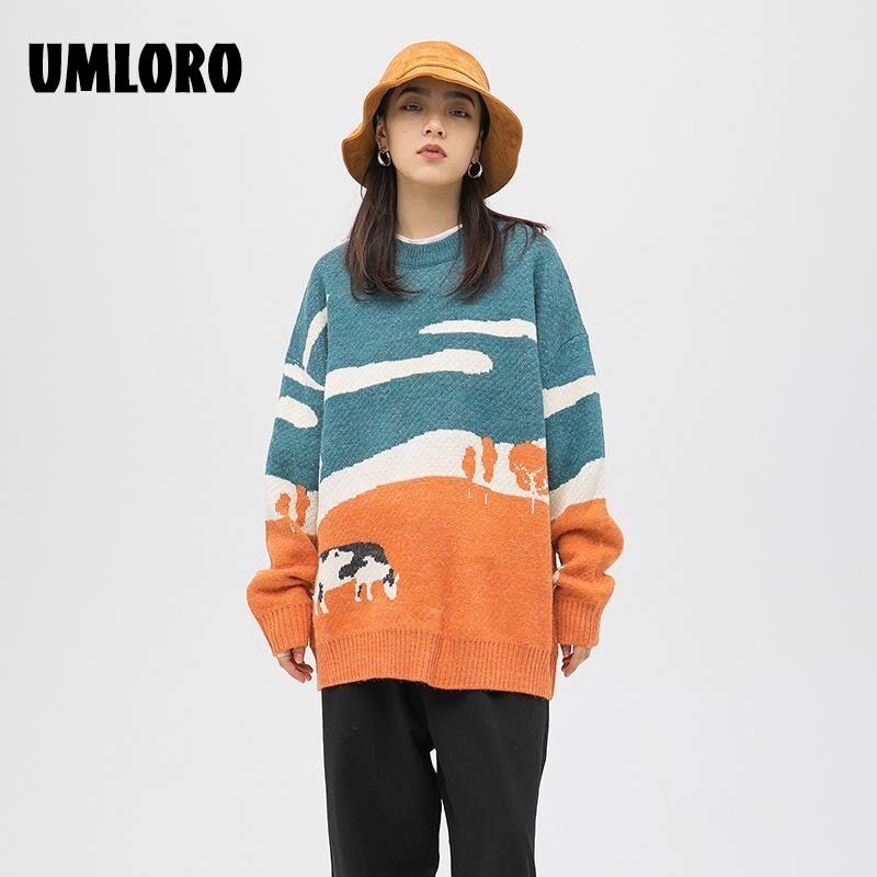 Men's Sweaters 2021 Men Cows Vintage Winter Warm Daily Knitwear Pullover Male Korean Fashions O-Neck Sweater Women Casual Harajuku Clothes T, White;black
Men's Sweaters 2021 Men Cows Vintage Winter Warm Daily Knitwear Pullover Male Korean Fashions O-Neck Sweater Women Casual Harajuku Clothes T, White;black